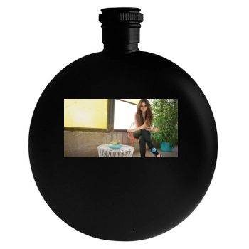 Selena Gomez Round Flask