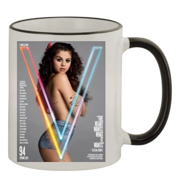 Selena Gomez 11oz Colored Rim & Handle Mug