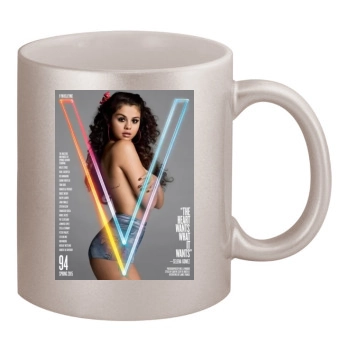 Selena Gomez 11oz Metallic Silver Mug