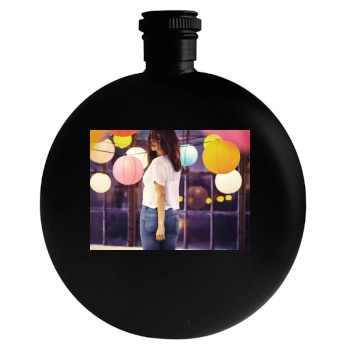 Selena Gomez Round Flask