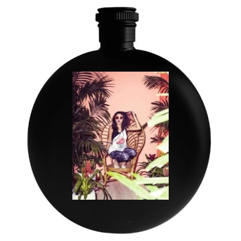 Selena Gomez Round Flask