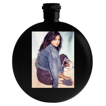 Selena Gomez Round Flask