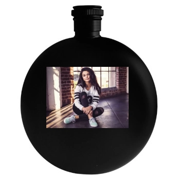 Selena Gomez Round Flask