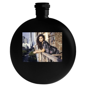 Selena Gomez Round Flask