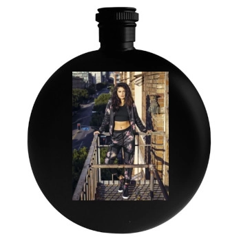 Selena Gomez Round Flask