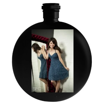 Selena Gomez Round Flask