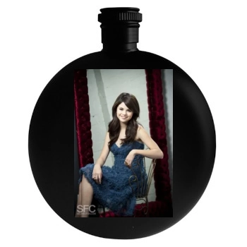 Selena Gomez Round Flask