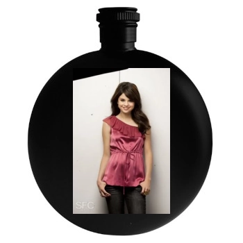 Selena Gomez Round Flask