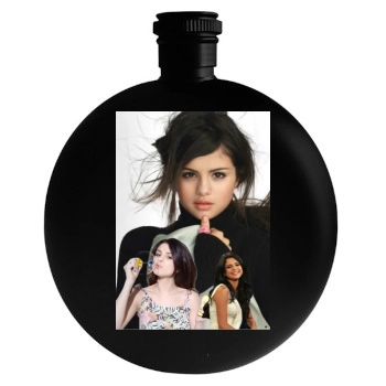 Selena Gomez Round Flask