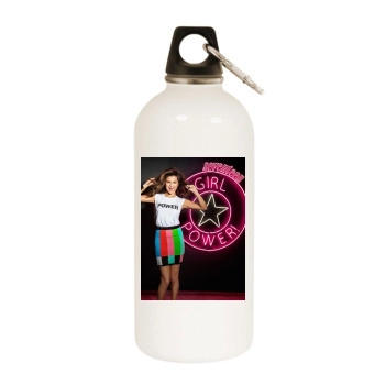 Selena Gomez White Water Bottle With Carabiner