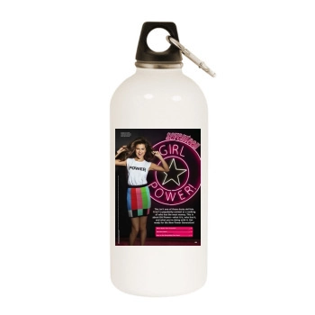 Selena Gomez White Water Bottle With Carabiner