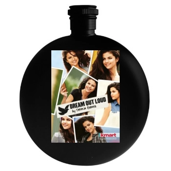 Selena Gomez Round Flask