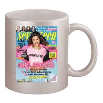 Selena Gomez 11oz Metallic Silver Mug