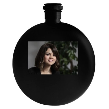 Selena Gomez Round Flask