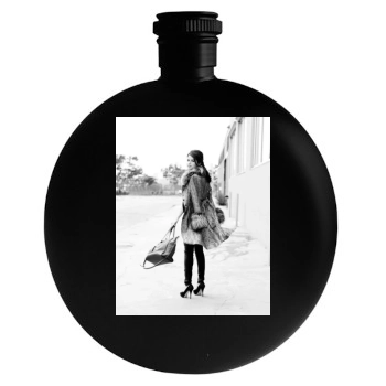 Selena Gomez Round Flask