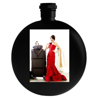 Selena Gomez Round Flask