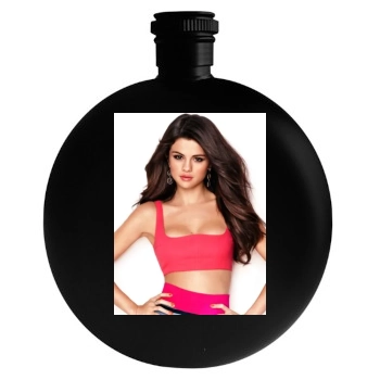 Selena Gomez Round Flask