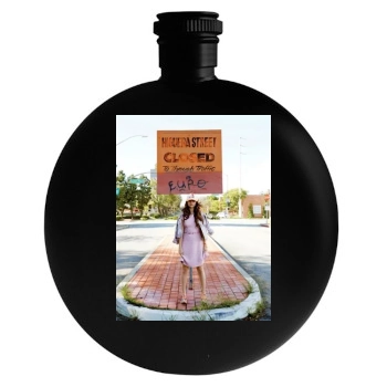 Selena Gomez Round Flask