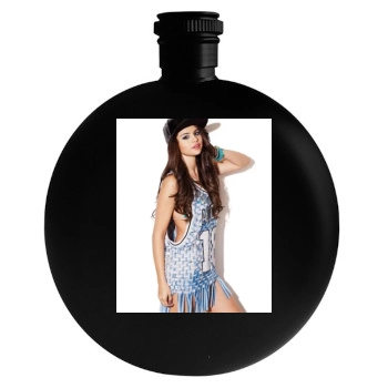 Selena Gomez Round Flask