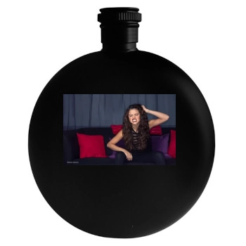 Selena Gomez Round Flask