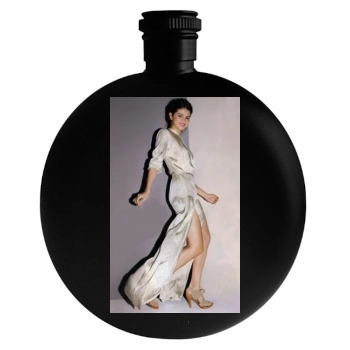 Selena Gomez Round Flask