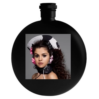 Selena Gomez Round Flask