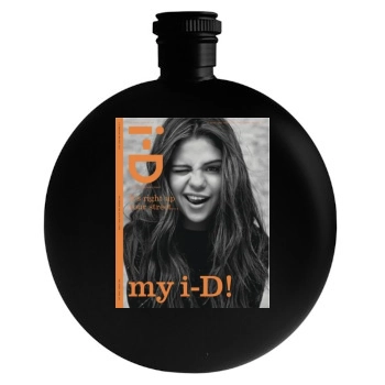 Selena Gomez Round Flask