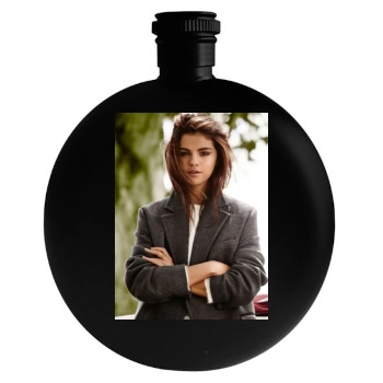 Selena Gomez Round Flask