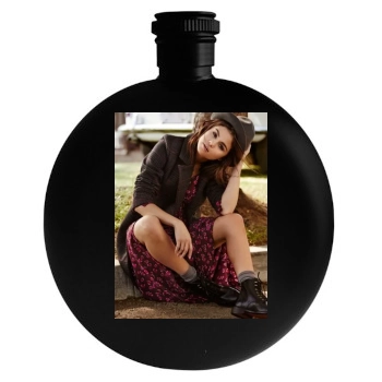 Selena Gomez Round Flask