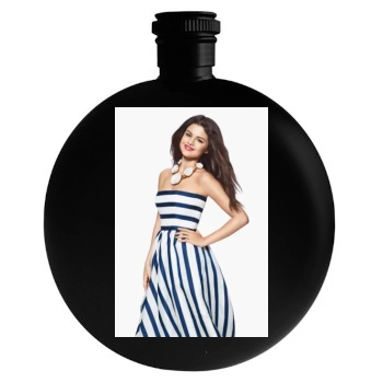 Selena Gomez Round Flask