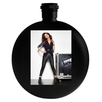 Selena Gomez Round Flask