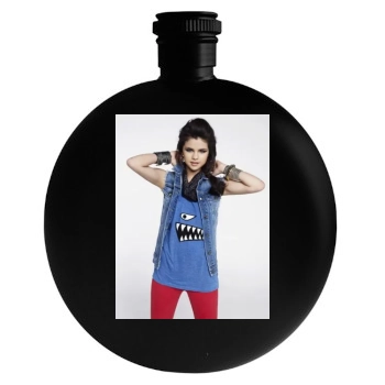 Selena Gomez Round Flask