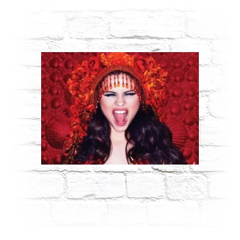 Selena Gomez Metal Wall Art