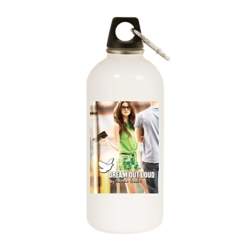 Selena Gomez White Water Bottle With Carabiner