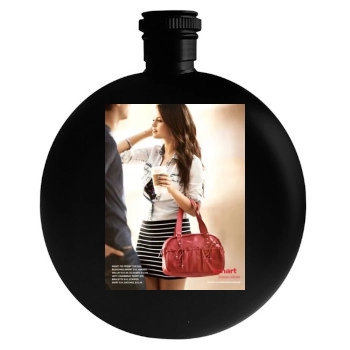 Selena Gomez Round Flask