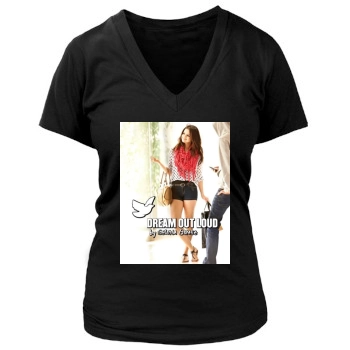 Selena Gomez Women's Deep V-Neck TShirt