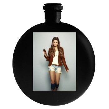 Selena Gomez Round Flask