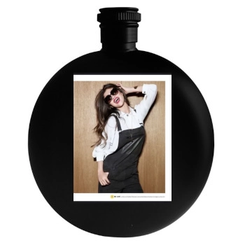 Selena Gomez Round Flask