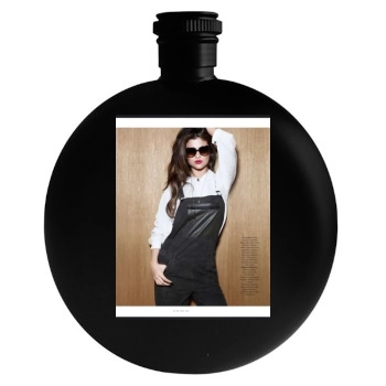 Selena Gomez Round Flask