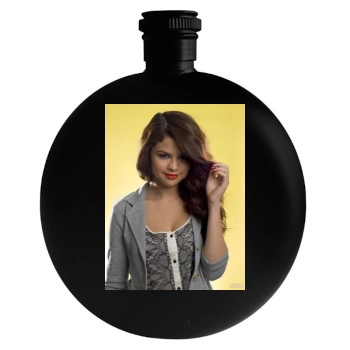 Selena Gomez Round Flask