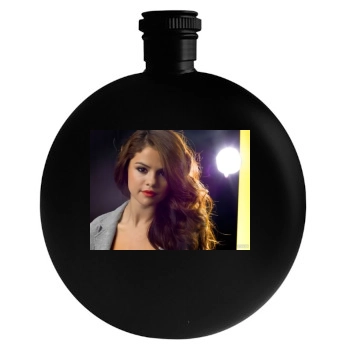 Selena Gomez Round Flask