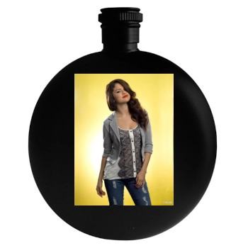 Selena Gomez Round Flask