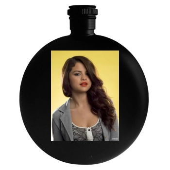 Selena Gomez Round Flask