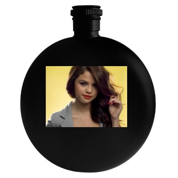 Selena Gomez Round Flask