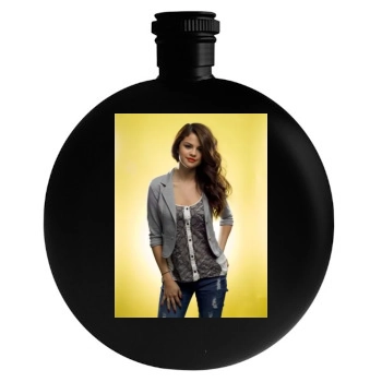 Selena Gomez Round Flask