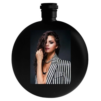 Selena Gomez Round Flask