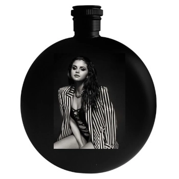 Selena Gomez Round Flask