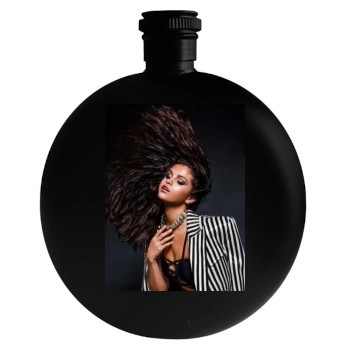 Selena Gomez Round Flask