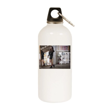 Selena Gomez White Water Bottle With Carabiner