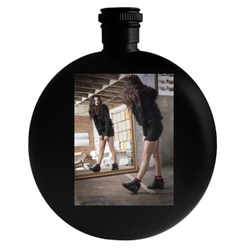 Selena Gomez Round Flask